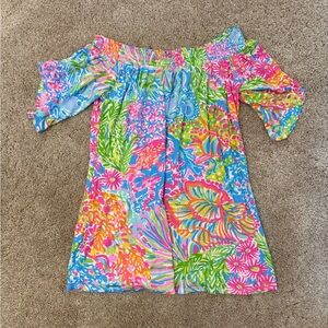 Lilly Pulitzer Off The Shoulder Top